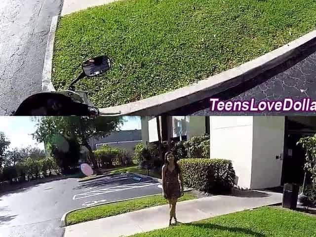 Drilled real black teen gets face spunked for cash in pov