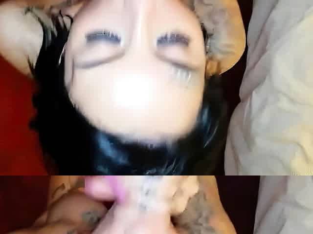 Nasty brunette pornstar with big boobs