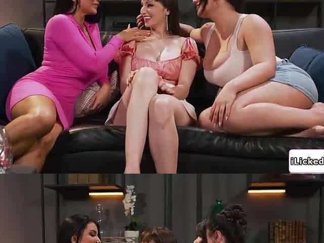 Large bazookas lesbo having trio with brunette hair mother i'd like to fuck bffs