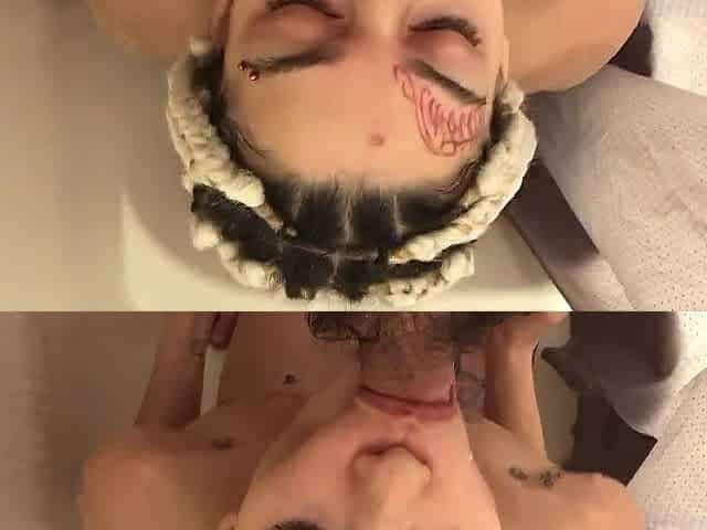 POV Chyna Whyte sucks wang in the shower
