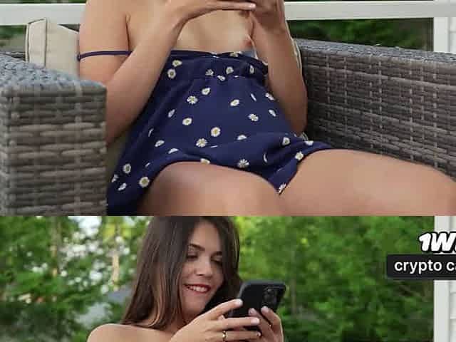 Sexting sujo leva a sexo ao ar livre com surpresa facial cumshot e final duplo!