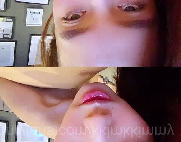 Japanese teen blowjob with creamy mustache