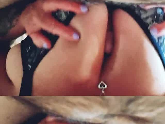 Titfuck with a brassiere made of natural gorgeous melons