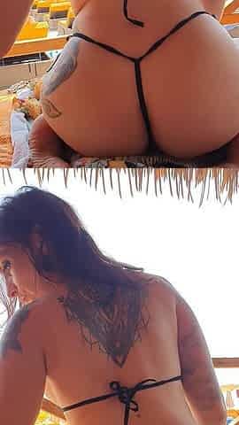 Quick outfit change on the beach