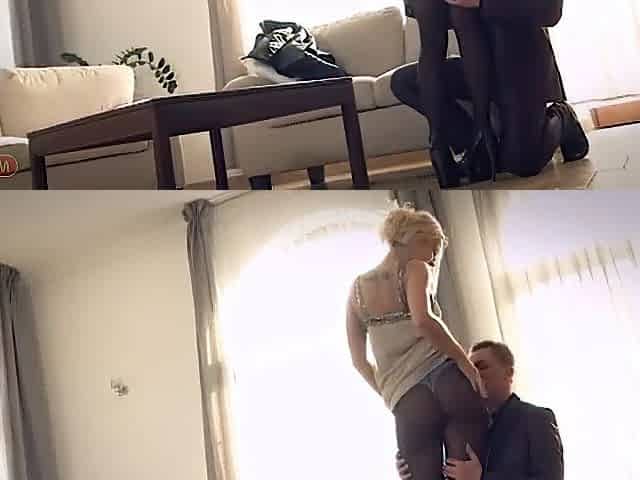 Super Handsome High Society Golden-haired Gets Banged in Stocking and Costume