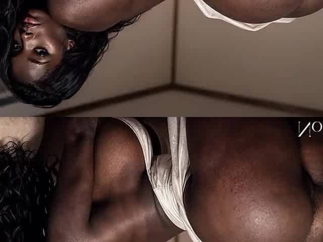 Slutty black gal bounces on top and shakes her firm butt [AI]