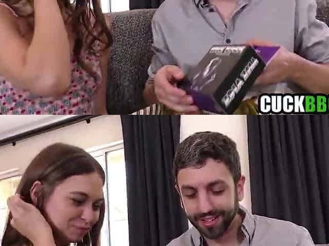 Hawt Wife Suprises Cuckold Boyfriend For His B-Day