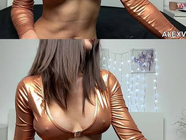Hotkinkyjo in Gold Outfit Fucking Huge Dildo From You&me, Self Anal Fisting, Gape & Prolapse
