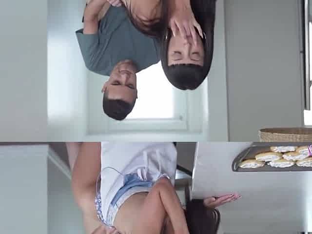 Small Tit Brunette Sucks A Big Cock Hardcore