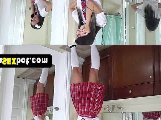 Cute stepsister craves to try it in the butt