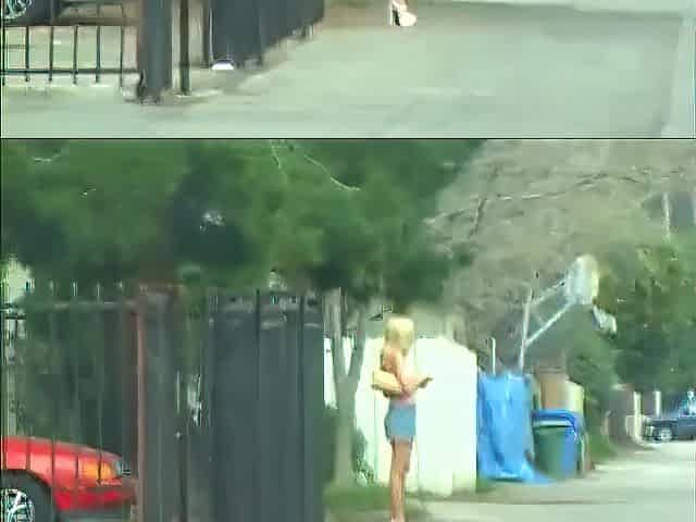 Salacious blond getting her taut booty banged in the toilet