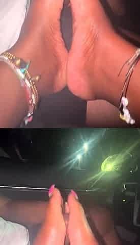 Foot fetish Close up feet and toes tease