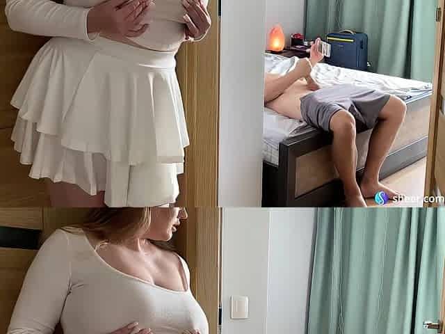 My Superlatively good Ally Caught Me Masturbating in her daybed... Why u look at me?