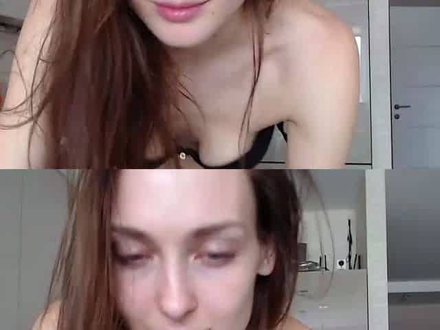 Close up teen pussy gaping action