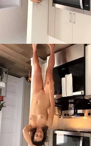 Small titted brunette amateur anal nailed at home