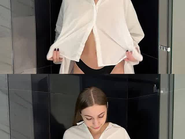 Transparent White Shirt Dry vs Soaked