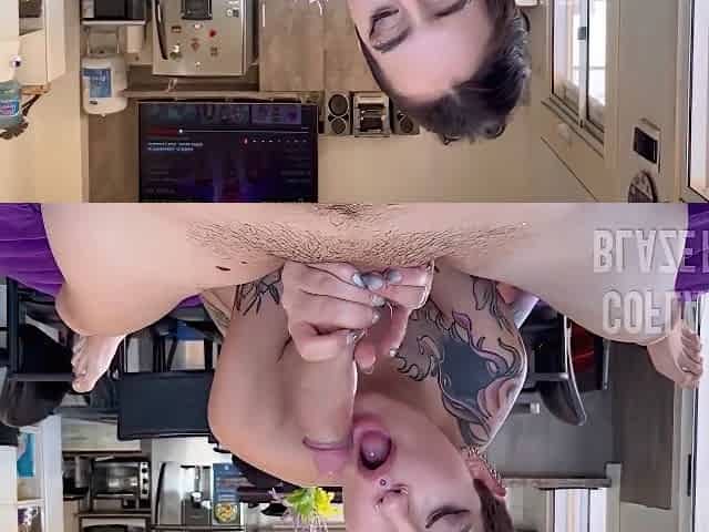 Destroying This Tattoed Girls Pussy! I Cum In Her Mouth - Blaze Rager