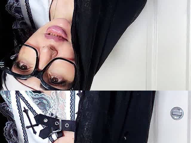 This nun doesn't look very religious