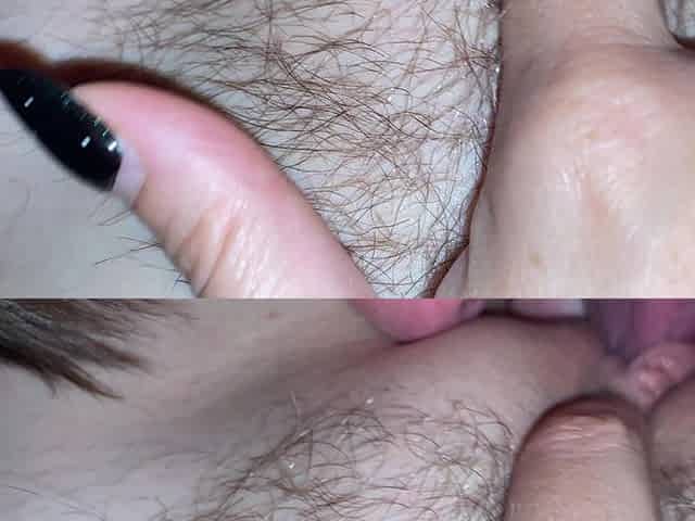 Shaved Pussy Licking 4K POV