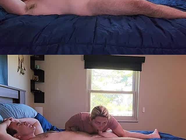 Blonde MILF Cums on Her Sybian and Gets Creampied Doggystyle Facing the Camera