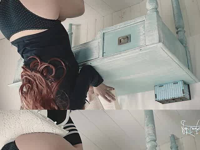 redhead student is caught masturbating by her roommate and makes a decision to screw him