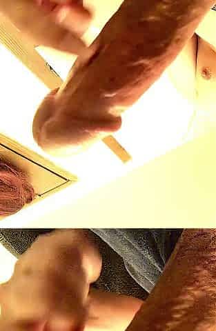 Smooth toned homo having a good jack off session with his tasty penis