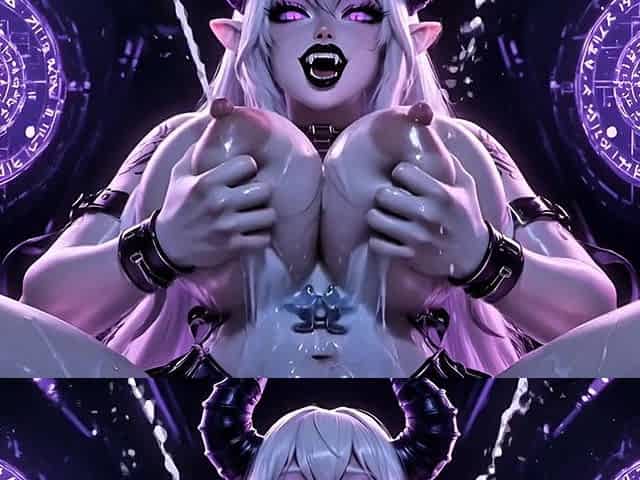 Cyber Demoness BBW Doll Dark Palace Ride - Huge Tits Big Ass Milking Squirting 3D Cgi 8K