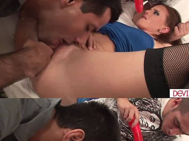She lets them dp fuck her instead of paying delivery free