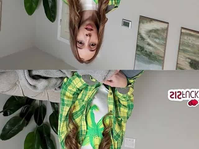 Caught Step Sis Masturbating During the time that Sharing A Room During A Crunch
