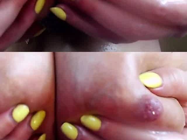 Great Big Boobs On Masturbating Redhead