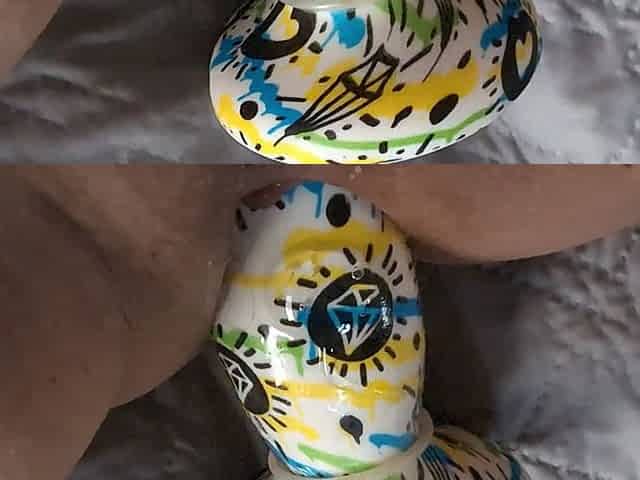 Close up MILF GILF Anal Solo Play DP Ending