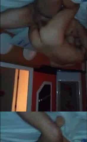 CUCKOLD STAYED AT HOME AND KARINA WENT TO SCREW WITH 2 MEN