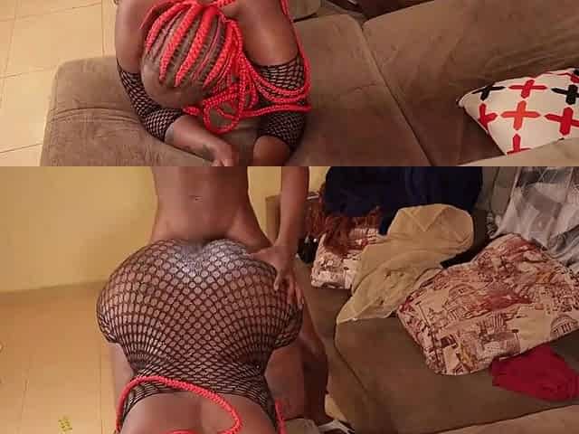 Coloured hair cutie hawt butt honey