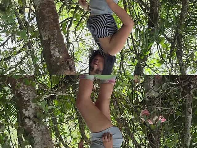 Brunette Was Lost in the Forest and a Good Man Showed Her the Way Out.