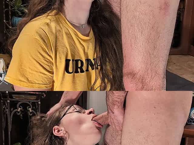 Sloppy girlfriend asked me to pee in her throat... that babe was NOT willing
