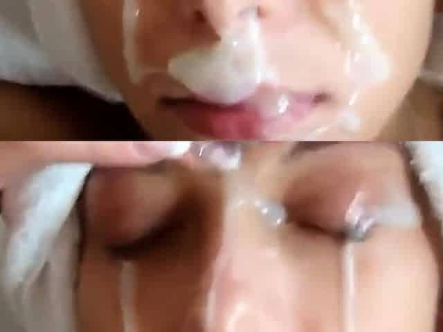 Amateur Homemade Blowjob Facial Compilation