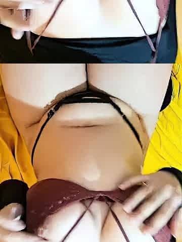 Amateur Jasmin stripping panties and masturbating