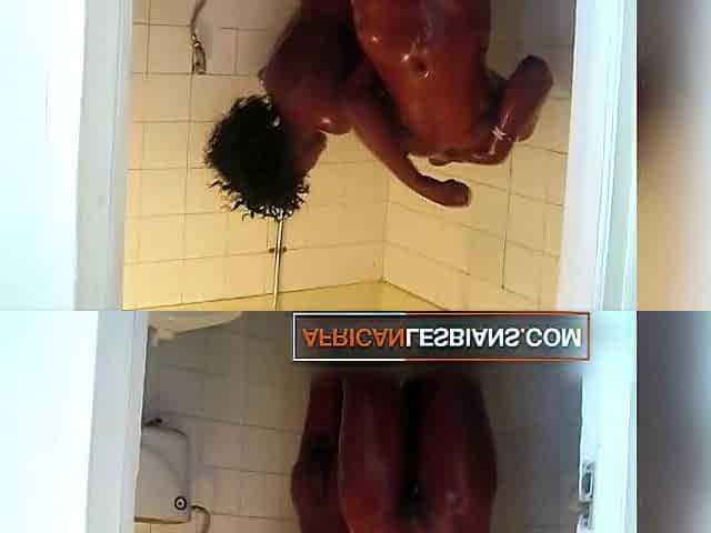 Hawt Natural Black Roommates Eat Wet Snatch & Make a Mess In The Shower