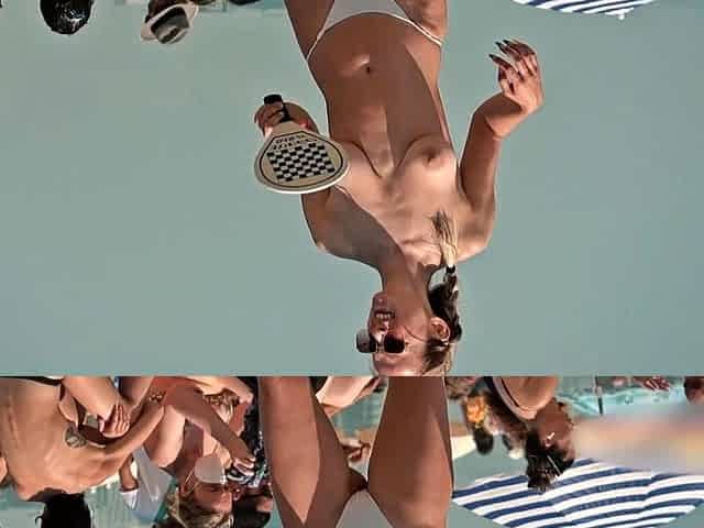 Topless girls bouncing boobies - Beach beauties