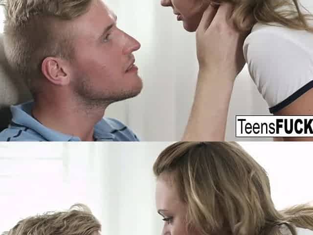 Youthful and breasty Lana is longing a creampie