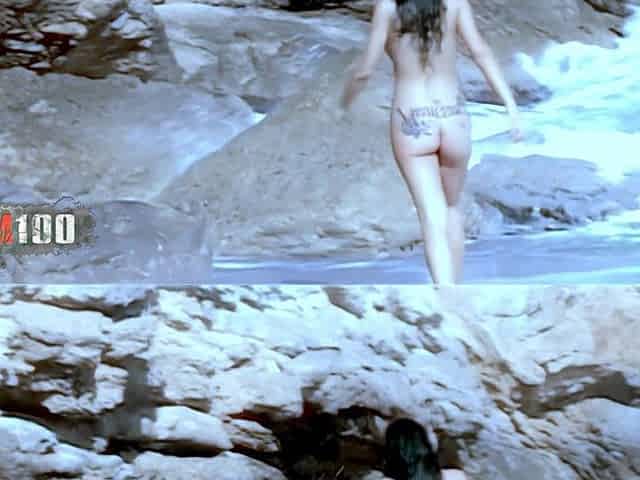 Nina Roberts: the Incredible Nina Robets Stripping in the Sea