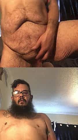 FTM bear chub rides hands free