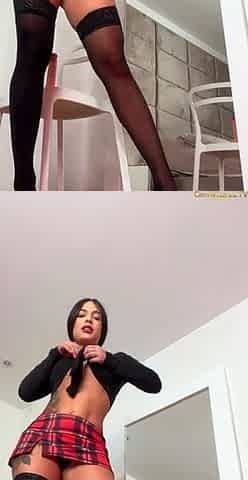 Chubby Brunette Big Boobs Dildo Masturbation