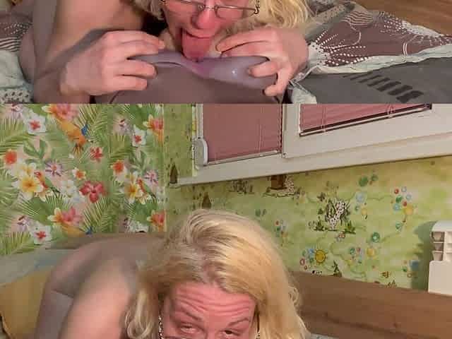 Sloppy BJ,rimming, Both Holes Fuck, Prolapse, Beg for Cum