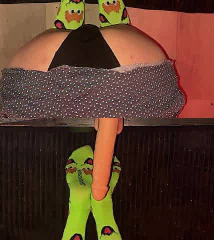 POV pulling down my petticoat and pants for some BWC