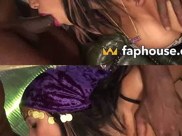 This damsel got reamed by a phat black dick, utter dick came on her naughty pornface
