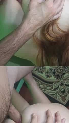 Lowered panties from a curvy girl and fucked her in the ass