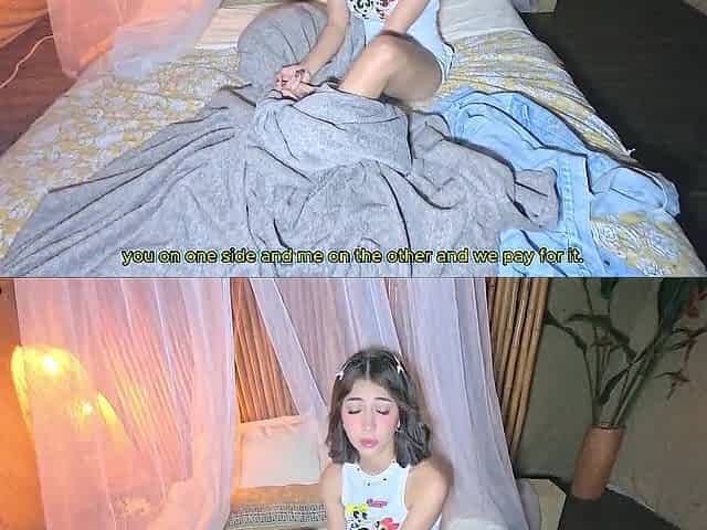 I discover a stranger in my glamping and that babe ends up on top of me asking for milk