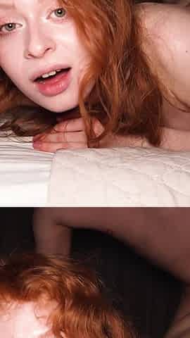 A 20-year-old Redhead Slut Challenged Me and My Dick. I Fucked Her to the Bone!