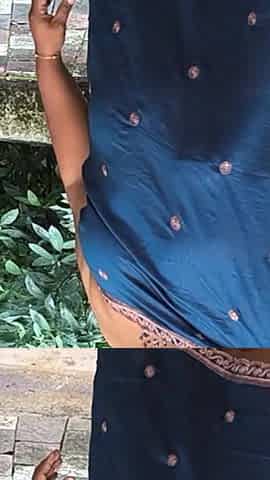 Desi Girl in Topless Sexy Photoshoot in Blue Salwar, After Shoot Picture